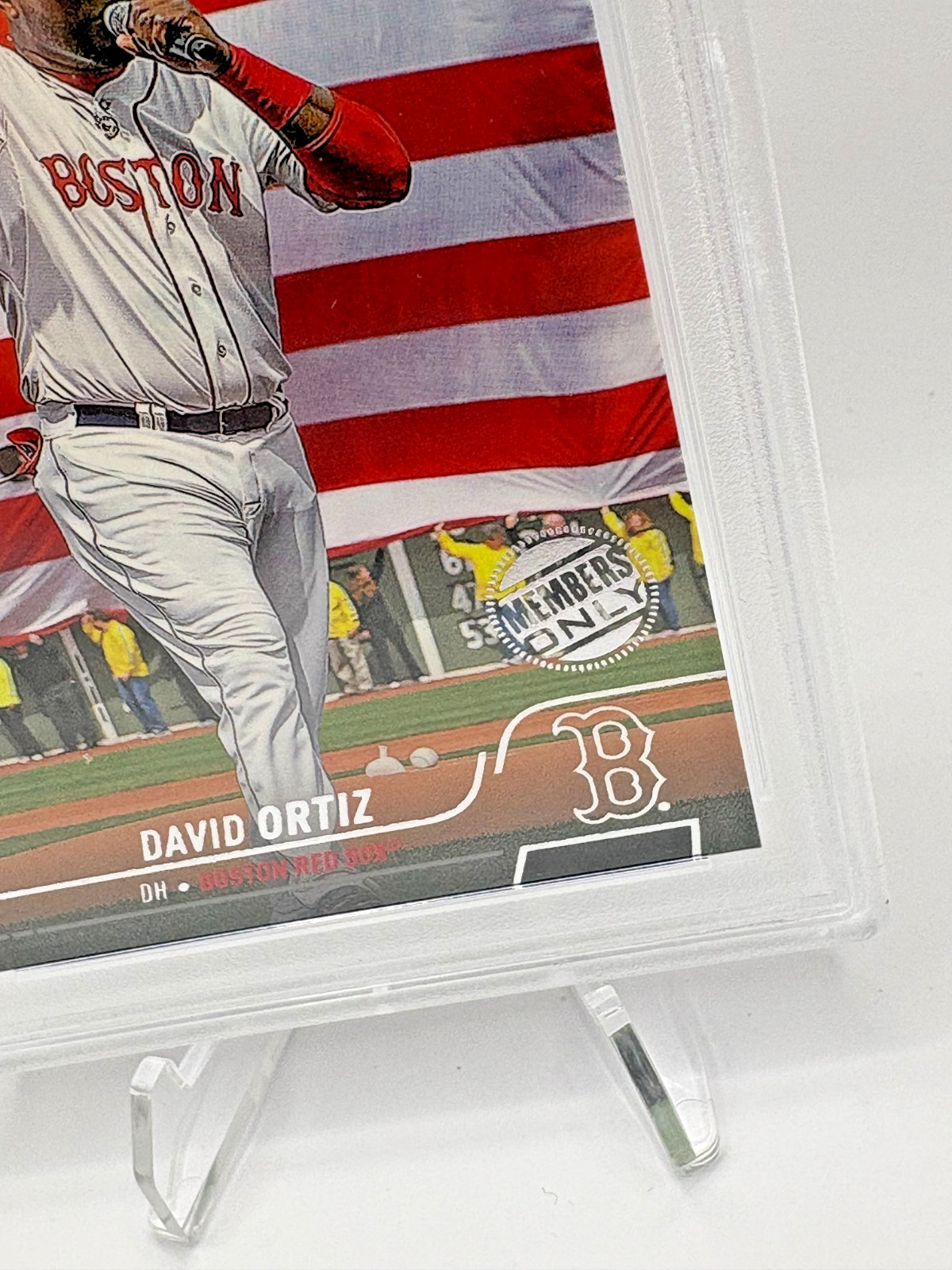 David Ortiz 2022 Topps Stadium Club #151 (MEMBERS ONLY) | PSA 8 (ONLY 1 HIGHER) view 2