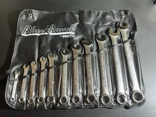 BLACKHAWK By PROTO 11-Piece Combination Wrench Set Tool Roll 1/4" - 15/16" USA
