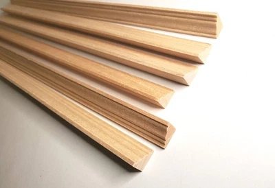 THE DOLLS HOUSE EMPORIUM Dollhouse Crown Molding 6 Pieces Ceiling Trim 3/8" tall x 12" long Miniature