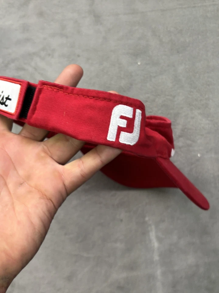 Visera Titleist Foot Joy Pro V1 roja trasera ajustable Foto 4 de 4