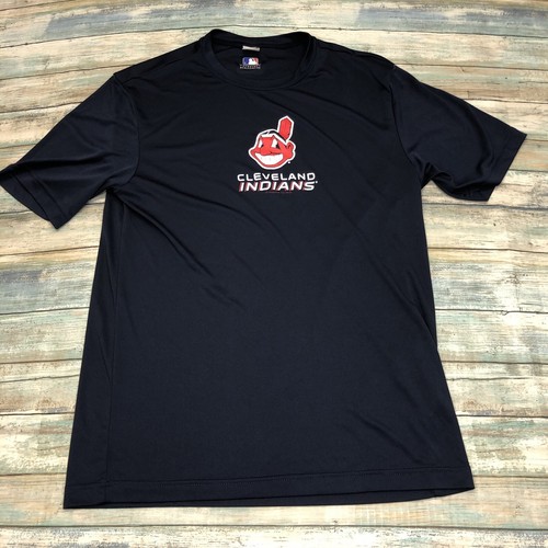 Chief Wahoo Cleveland Indians MLB T-Shirt Sport Tek Crew Neck Short Sleeves Sz S - Picture 11 of 11
