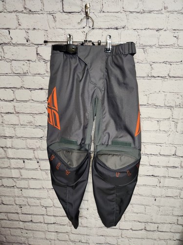 Fly Racing Youth F-16 Pants Grey Orange Sz 24 - Bild 3 von 12