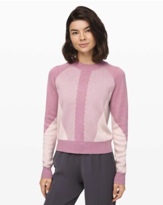WOMENS LULULEMON HERE FOR SERENITY SWEATER IN PINK