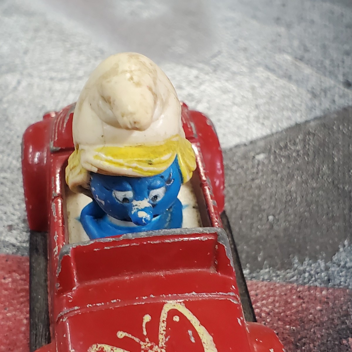 【激レア】SMURF バス ミニカー Vintage 1982 Smurfs ERTL 3