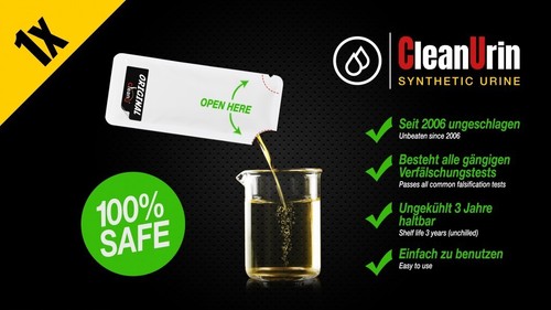 CleanU 1 BUSTINA GIALLO 👨🔬 1 x 25 ml Urina Sintetica Pulita ⚗️ Clean Urin - Imagen 2 de 6
