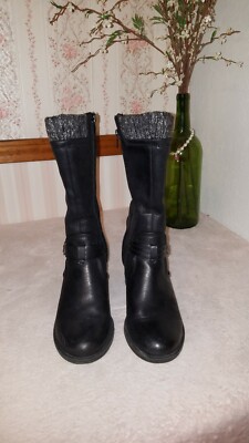 Baretraps Weslin Women Shoes Block-Heel Motorcycle Boots Black