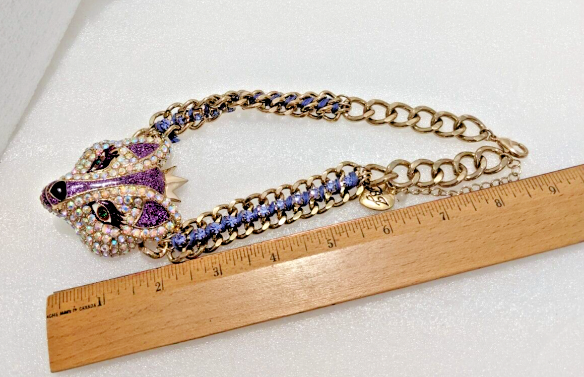 RT. Betsey Johnson Imperial Princess Fox Necklace Purple  display picture 1