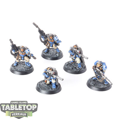 Ultramarines - 5 x Scout Squad klassisch - bemalt