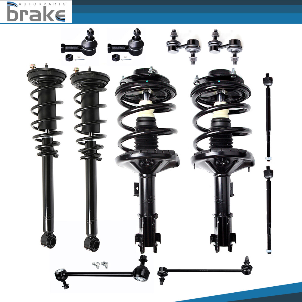 2000-2005 Mitsubishi Eclipse Front & Rear Struts Sway Bars Tie Rods Assembly