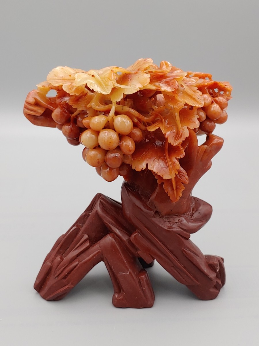 壽山石　置物　葡萄 bfcf7b4f-d587-4f15-b215-