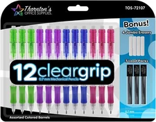 Thornton's Office Supplies ClearGrip Mechanical Pencil Starter Set, 0.7mm,