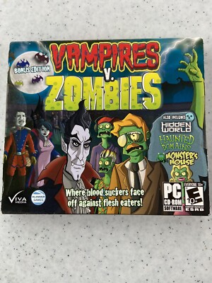 VAMPIRES V. ZOMBIES Bonus Edition 4 PACK VIVA MEDIA PC Game Time NEW E0
