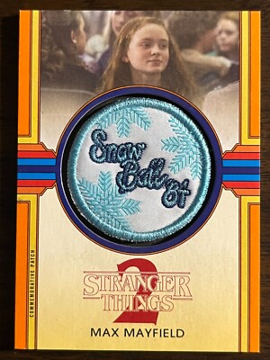 2019 Topps Stranger Things 2 #CP-MMS Max Mayfield Snow '84 Patch ORANGE 60/99