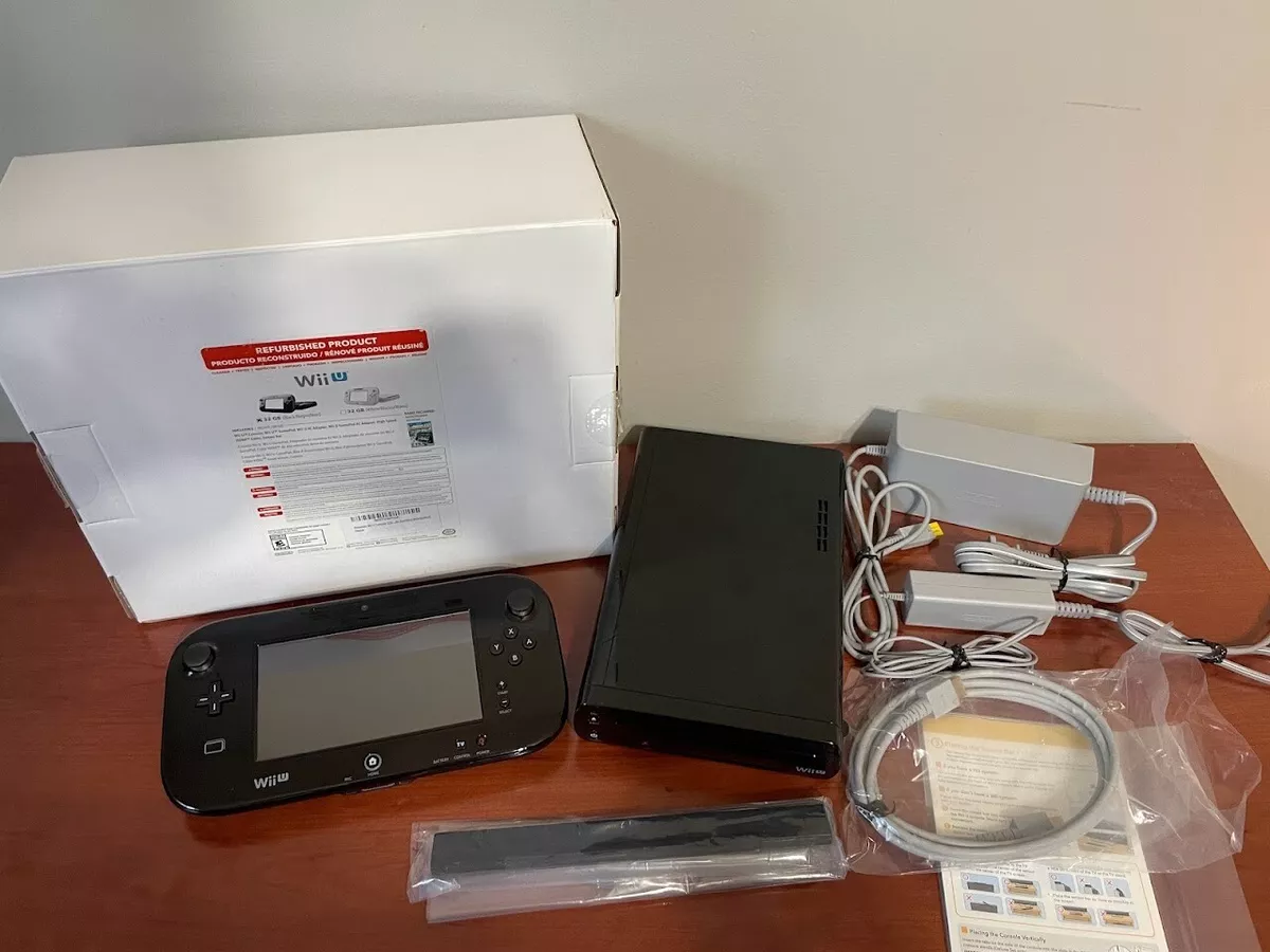 Nintendo Wii U 32GB Console Deluxe Set - Black for sale online