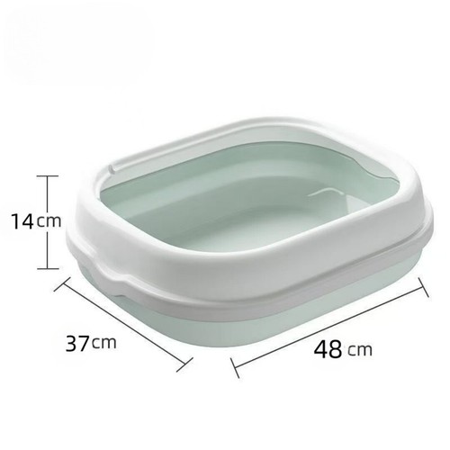 Extra Large Open Cat Litter Tray High Sided Deep Jumbo Rim Pan Box Loo Toilet UK - Picture 3 of 23