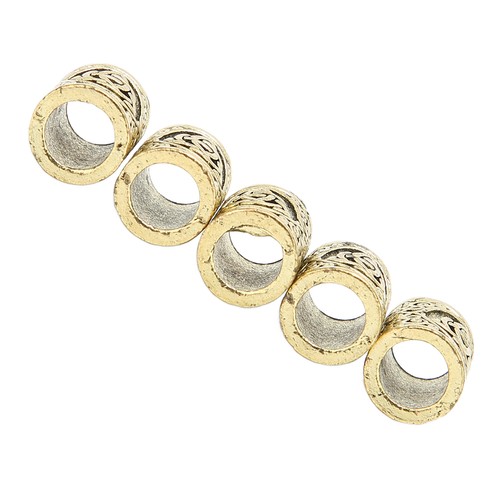 5pcs Fashionable Beard Hair Beads Hair Beard Pendant Bracelet Antique DIY Ha CHW - Picture 6 of 22