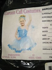 Curtain Call Costume Blue Paradise Size 12 CME