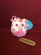 YaY 3.5  Evangelica Cow Spotted Pink Clip On Valentines Squishmallow Plush Toy
