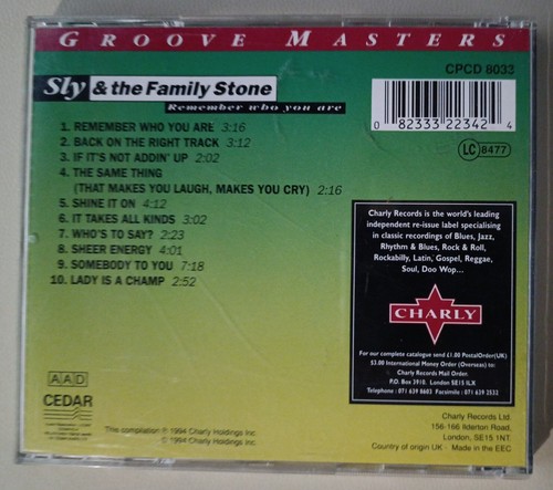 CD MUSICA JAZZ Sly & The Family Stone – Remember Who You Are - Foto 3 di 3