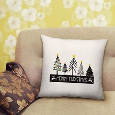 Merry Christmas Printed Cushion with Filled Insert - 40cm x 40cm