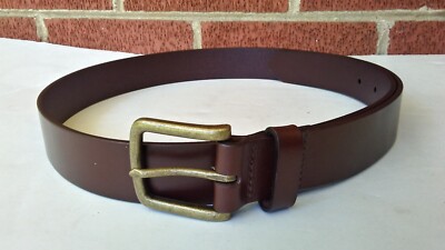 MADEWELL Made Well Medium Leather Belt Rich Brown SIZE 34 NE805 New without Tag