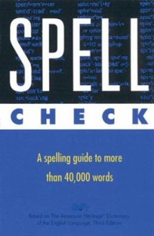 Spell Check Hardcover