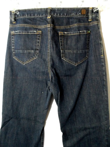 IZOD JEANS donna 10 S vestibilità classica bootcut denim elasticizzato scuro invecchiato (32x30) - Foto 7 di 8