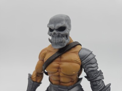 3d Printed Custom Orc Skull Headsculpt For Mythic Legions 1/12 Scale Figure