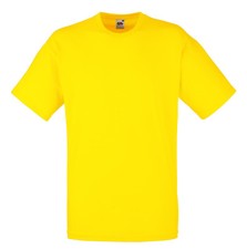Fruit of the Loom Plain Blank Mens Mans Cotton Tee Shirt Tshirt Value T-Shirt