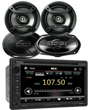 Power Acoustik PD-651B 2-DIN DVD/CD Receiver+ 2x Pioneer 6.5" & 2x 6x9" Speakers