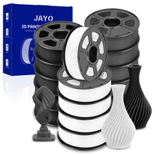 Bundle JAYO 10KG 20KG 30KG PLA PLA+ 1.75MM 3D Printer Filament Black White LOT