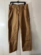 Vintage Dickies Carpenter Cargo Pants Fit 33x32 Men Distressed Brown Work