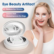 Led Red Light Eye Care Therapy Pulse Massager With Gel Patch For Eye Treatment
