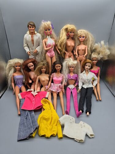 Lot of 11 Vintage Loose Barbie Ken Skipper Dolls  - Picture 1 of 9