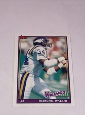 1991 Topps Football Herschel Walker #395 Minnesota Vikings