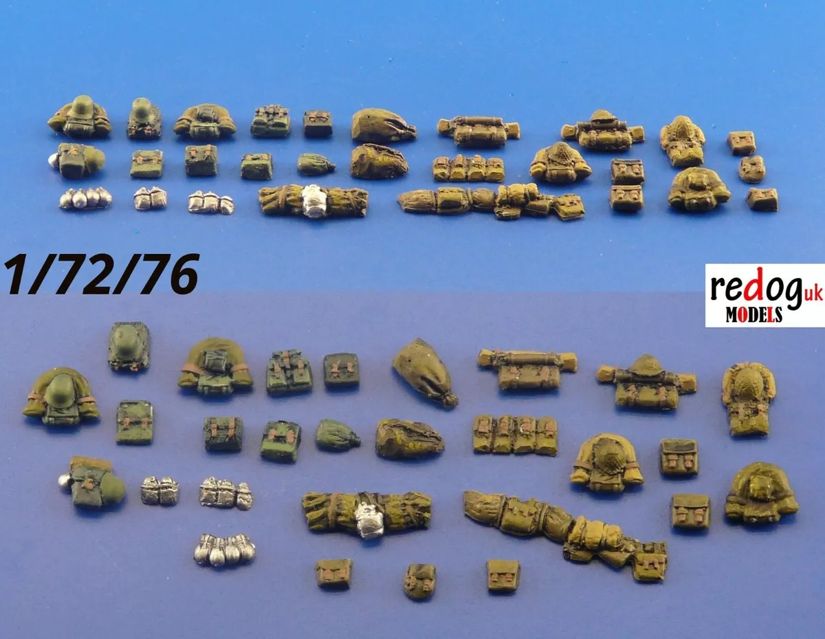 1 72 Military Backpacks Scale Modelling Diorama Accessories Detailing kit