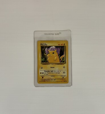 1995 Pikachu Gnaw Pokemon Card 58/102 40 HP Rare | eBay