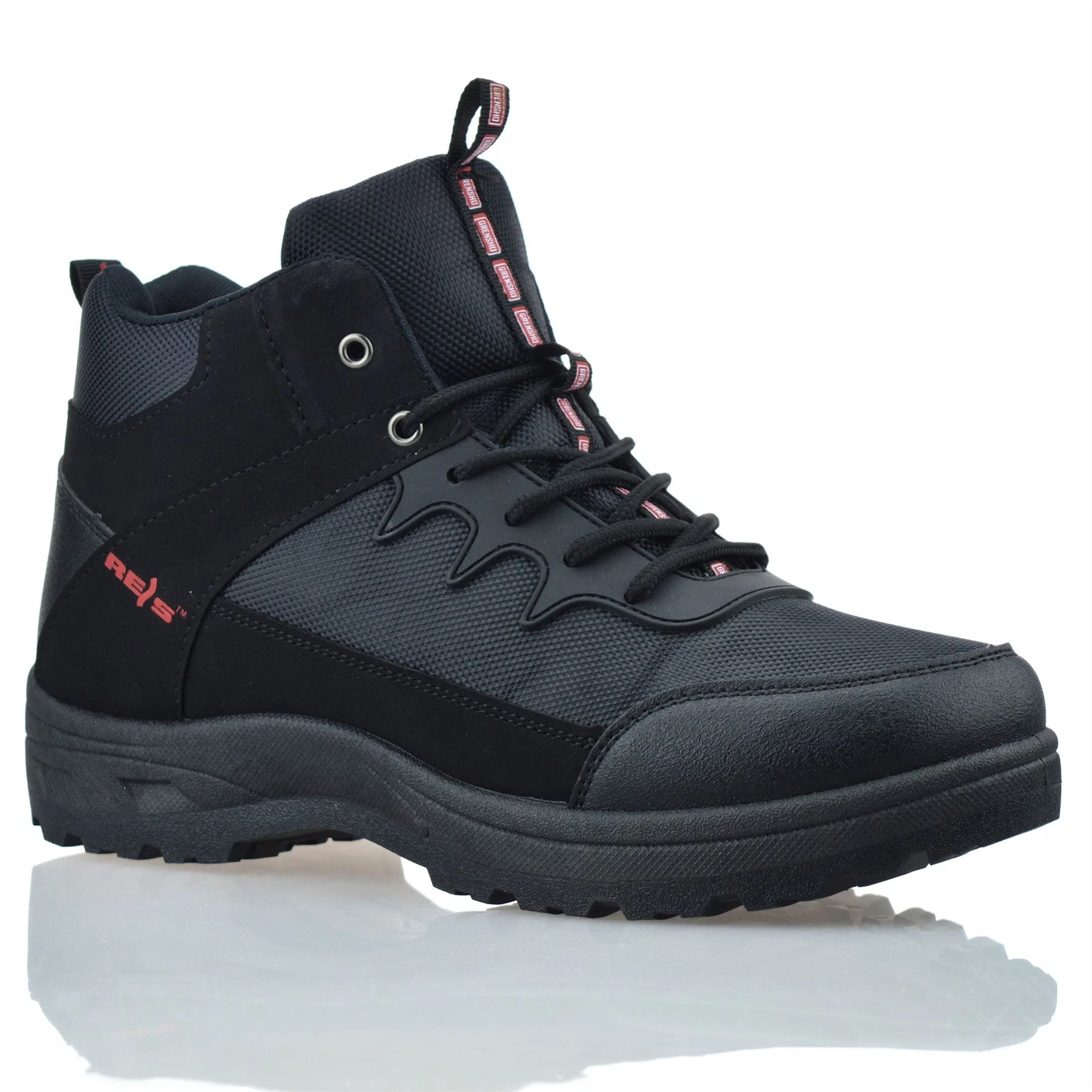 Mens New Walking Hiking Lace Up Casual Ankle Non-Safety Work Boots Trainers Size