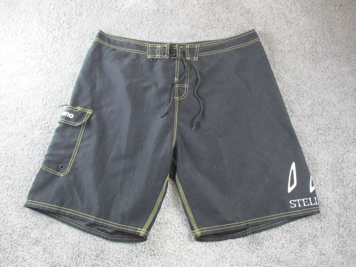 Shimano Board Shorts Boardies Size 40 W38 Black Long Length