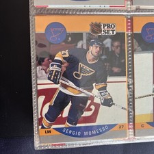 1990-91 Pro Set Hockey Card Sergio Momesso St. Louis Blues #268
