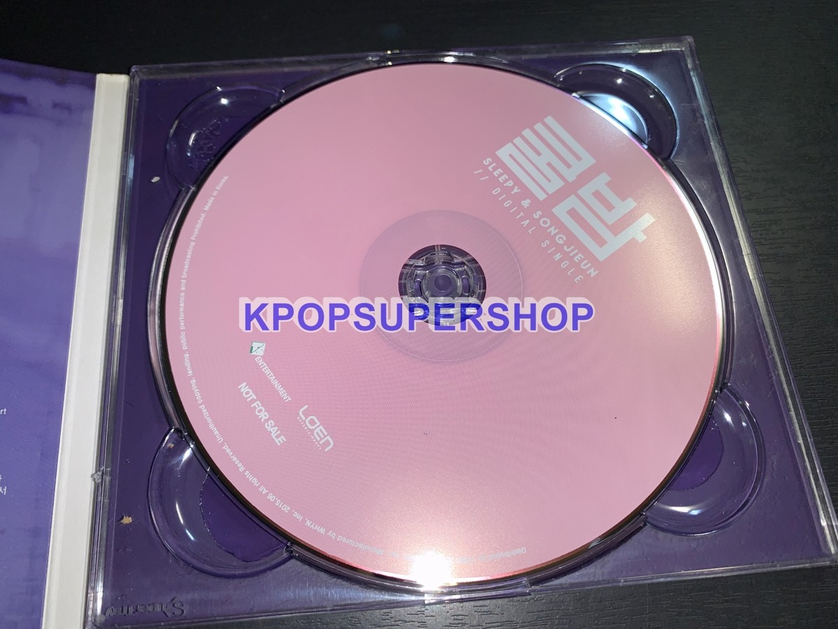 Sleepy & Song Jieun Digital Single Album Cool Night Autographed