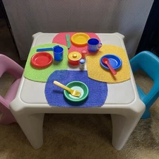 Vtg Step2 Table & Chairs Made in USA Rugged Indoor/Outdoor Matching Pcs Availabl