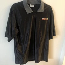 Stanley Desantis Shirt Mens XL Black Polo Comedy Central South Park Vtg 90s