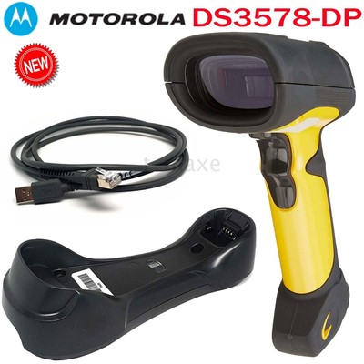 Symbol Zebra DS3578-DP 2D Bluetooth Barcode Scanner USB Kit W/ Cradle & Battery