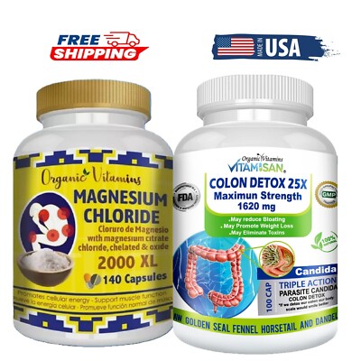 Colon Detox 15 days clean 100 capsules Colon Cleanser Weight loss