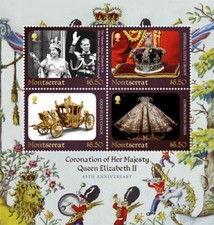 Montserrat 2018 - 65th Anniversary Coronation, Queen Elizabeth II Sheetlet - MNH