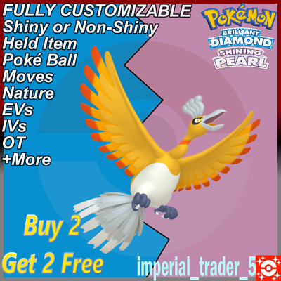 Pokemon Brilliant Diamond & Shining Pearl   Shiny Ho-Oh   6IV Customizable