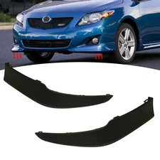 Pair Front Bumper Valance Spoiler Lip Body Kit For 2009-10 Toyota Corolla S XRS