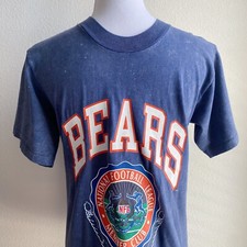 Vintage Chicago Bears T-Shirt Nutmeg Single Stitch Made In USA NFL Club M