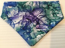 Blue Purple X Small Over the Collar Dog / Cat Bandana Pet Fashion Accessory